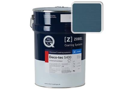 Лак фасадный ZOBEL Deco-tec 5400/5420, Blau 5.23 шелковисто-матовый, 1л Изображение