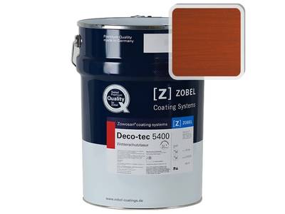 Лак фасадный ZOBEL Deco-tec 5400/5420, Cln mahagoni 010 шелковисто-матовый,  1л Изображение