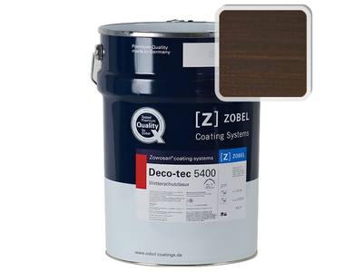 Лак фасадный ZOBEL Deco-tec 5400/5420, "Палисандр" шелковисто-матовый, 1л Изображение