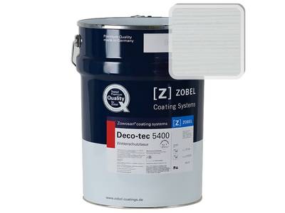 Лак фасадный ZOBEL Deco-tec 5400/5420 " Weiss белый 100" шелковисто-матовый, 1 л Изображение