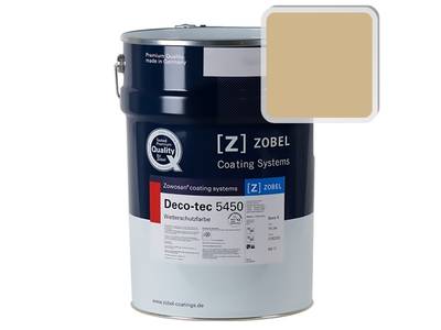 Краска для дерева акриловая ZOBEL Deco-tec 5450A RAL 1001 шелковисто-матовая, 1 л Изображение