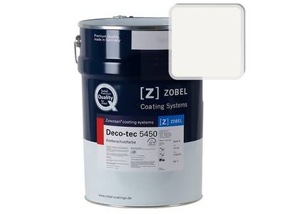 Краска для дерева акриловая ZOBEL Deco-tec 5450A RAL 9010 шелковисто-матовая, 1л Изображение