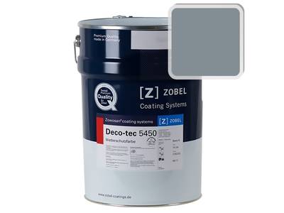 Краска для дерева акриловая ZOBEL Deco-tec 5450B RAL 7000 шелковисто-матовая, 1 л Изображение