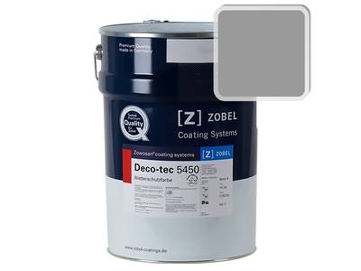 Краска для дерева акриловая ZOBEL Deco-tec 5450B RAL 7037 шелковисто-матовая, 1 л Изображение