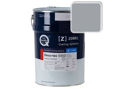 Краска для дерева акриловая ZOBEL Deco-tec 5450B RAL 7040 шелковисто-матовая, 1 л Изображение