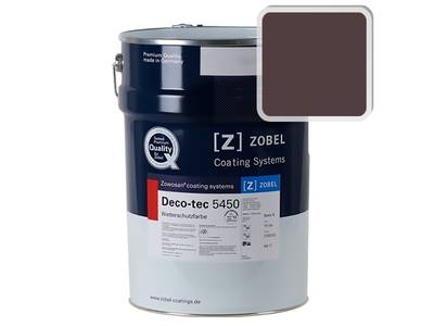 Краска для дерева акриловая ZOBEL Deco-tec 5450C RAL 3007 шелковисто-матовая, 1 л Изображение