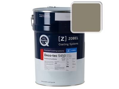 Краска для дерева акриловая ZOBEL Deco-tec 5450C RAL 7002 шелковисто-матовая, 1 л Изображение