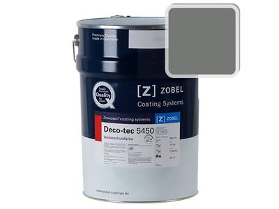 Краска для дерева акриловая ZOBEL Deco-tec 5450C RAL 7005 шелковисто-матовая, 1 л Изображение