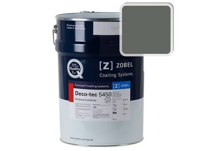 Краска для дерева акриловая ZOBEL Deco-tec 5450C RAL 7010 шелковисто-матовая, 1 л Изображение