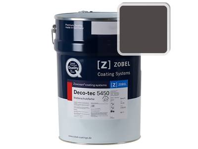 Краска для дерева акриловая ZOBEL Deco-tec 5450C RAL 8019 шелковисто-матовая, 1 л Изображение