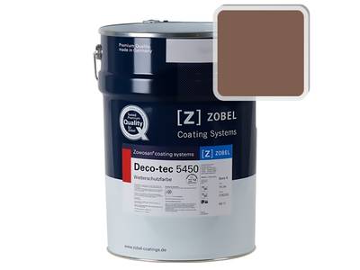 Краска для дерева акриловая ZOBEL Deco-tec 5450C RAL 8024 шелковисто-матовая, 1 л Изображение