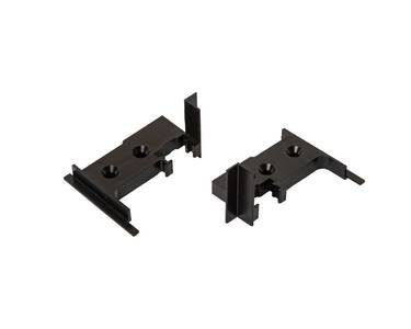 Заглушка штульпа ПВХ, компл, 1 ком.=( 1 нижн. + 1 верхн.), черная Изображение