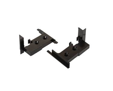 Заглушка штульпа ПВХ, компл, 1 ком.=( 1 нижн. + 1 верхн.), черная Изображение 2