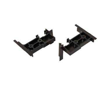 Заглушка штульпа ПВХ, компл, 1 ком.=( 1 нижн. + 1 верхн.), черная Изображение 4