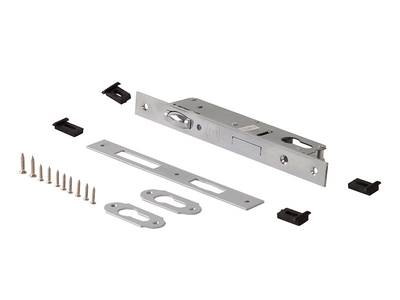 Замок ригельный с роликом ELEMENTIS 155/F23/30/85/8 c ответной планкой, 2 накладки Изображение